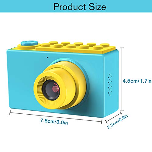 Kriogor Cámara Fotos Niño Impermeable, Digital Juguete Cámara 4 Zoom Digital 2 Pulgadas 8MP 1080P HD Niña Regalos Cumpleaños Navidad (Tarjeta TF Incluida)