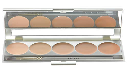 Kryolan HD Micro Foundation Caché Paleta 5 Colores 19015 TNN Maquillaje