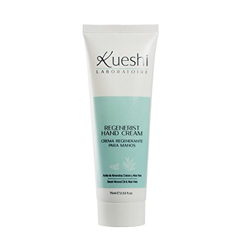 Kueshi Crema de Manos con Aloe Vera y Almendras Dulces - 75 ml