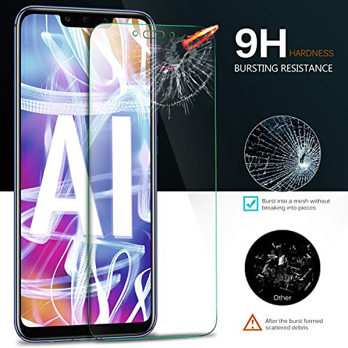 KuGi Huawei Mate 20 Lite Protector de Pantalla, Huawei Mate 20 Lite Cristal Templado [9H Dureza] [Alta Definicion] Protector de Pantalla para Huawei Mate 20 Lite (Paquete de 2)