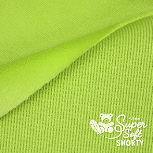 kullaloo Tela de Felpa Suave, Paquete Individual, Minky, Verde Claro, 9 x 9 x 21 cm