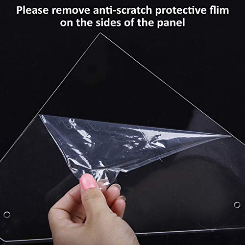 Kurtzy Organizador de Esmalte uñas 6 Niveles con Tornillos de plástico - Soporte de Esmalte uñas acrílico (30 x 23,5 x 18,5cm) - Soporte Almacenamiento Capacidad de 60 Botellas tamaño estándar