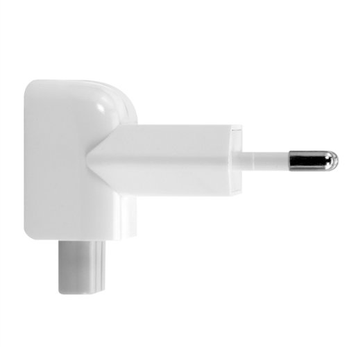 kwmobile 2X Adaptadores duckhead Compatible con Fuentes de alimentación Apple - Enchufe Compatible con Cargador de Macbook iPad - Adaptadores Blancos