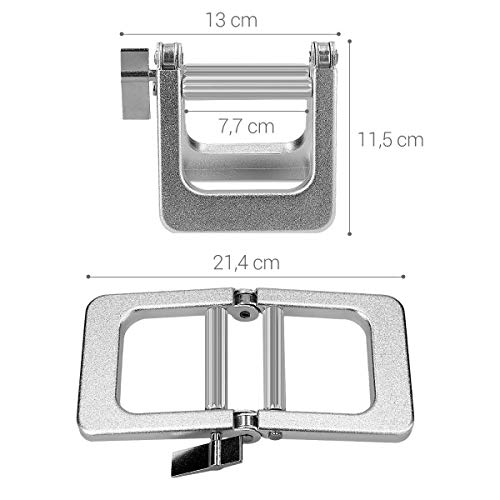 kwmobile Exprimidor de tubos metálico - Apretador de pasta de dientes crema pegamento pintura alimentos - Exprime tubo de plástico metal y aluminio