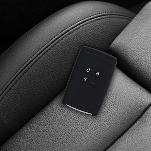 kwmobile Funda Compatible con Renault Llave de Coche Smart Key de 4 Botones (Solo Keyless Go) - Carcasa Protectora Suave de Silicona - Varias Estrellas