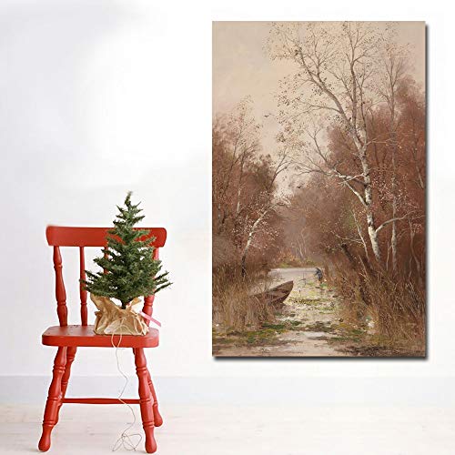 KWzEQ Imprimir en Lienzo Decoración de Pared de Paisaje clásico Natural para Sala de Estar Imagen de Arte de Pared Carteles de arte60x90cmPintura sin Marco