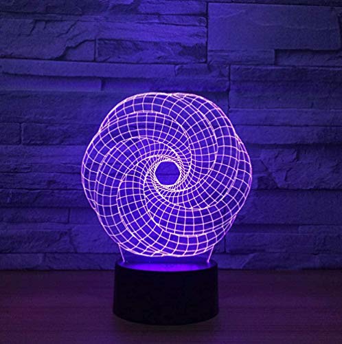 L¨¢mpara de ilusi¨®n 3D abstracta Luz de noche LED Gr¨¢ficos 3D L¨¢mpara de atm¨®sfera acr¨ªlica Iluminaci¨®n de novedad Decoraci¨®n del hogar