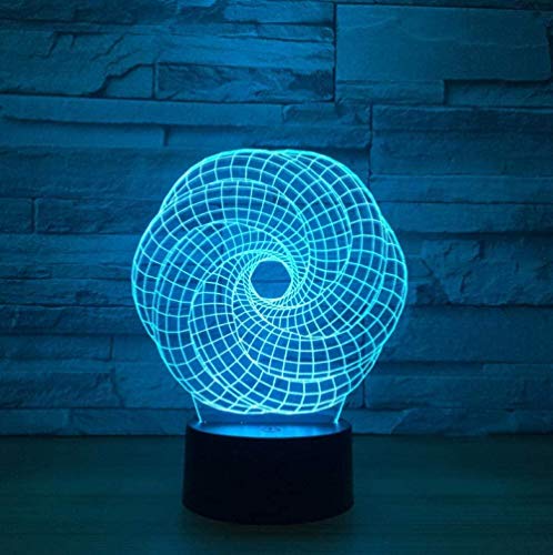 L¨¢mpara de ilusi¨®n 3D abstracta Luz de noche LED Gr¨¢ficos 3D L¨¢mpara de atm¨®sfera acr¨ªlica Iluminaci¨®n de novedad Decoraci¨®n del hogar
