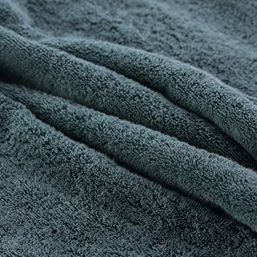 LA MALLORQUINA Toallas Basic LM - Toalla 100% algodón Peinado - Toallas de Baño - Gran Capacidad de absorción y Resistente al Lavado - Verde, Toalla Ducha - 70x140cm