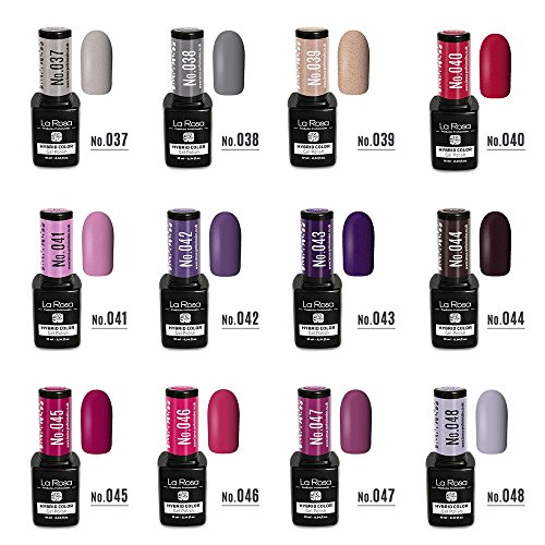 La Rosa UV LED Hybrid Color Gel Esmalte Semipermanente Gellack no.040 - amaranto, rojo tirando a rosa