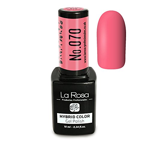 La Rosa UV LED Hybrid Color Gel Esmalte Semipermanente Gellack no.070 - rosa coral
