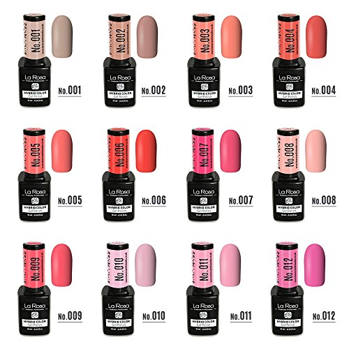 La Rosa UV LED Hybrid Color Gel Esmalte Semipermanente Gellack no.070 - rosa coral