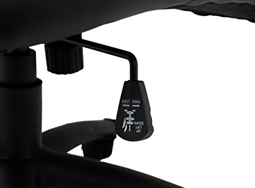 La Silla Española Madrid Silla de Oficina, piel sintética, color rojo, 66x62x120 cm