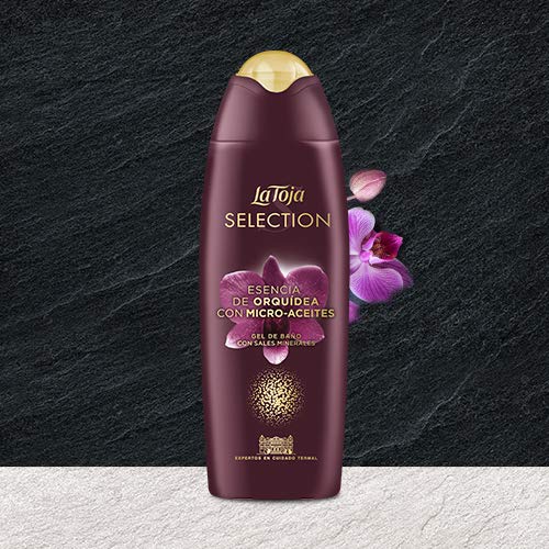 La Toja Selection - Gel de Baño con fragancia de Orquídea y Sales Minerales - 500 ml.