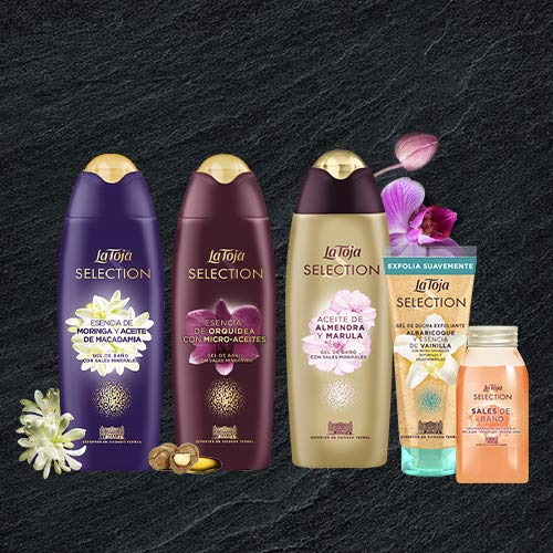 La Toja Selection - Gel de Baño con fragancia de Orquídea y Sales Minerales - 500 ml.
