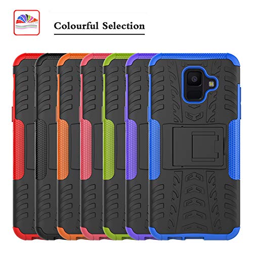 Labanema Galaxy A6 2018 Funda, [Heavy Duty] [Doble Capa] [Protección Pesada] Híbrida Resistente Funda Protectora y Robusta para Samsung Galaxy A6 2018 (con 4 en 1 Regalo empaquetado) - Negro