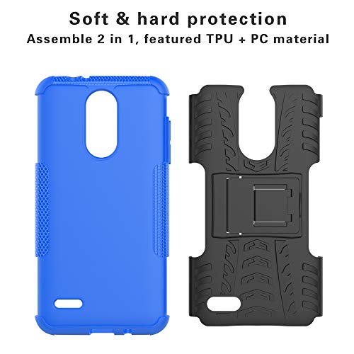 Labanema LG K8 / LG K9 2018 Funda, [Heavy Duty] [Doble Capa] [Protección Pesada] Híbrida Resistente Funda Protectora y Robusta para LG K8 2018 / LG K9 2018 (con 4 en 1 Regalo empaquetado) - Azul