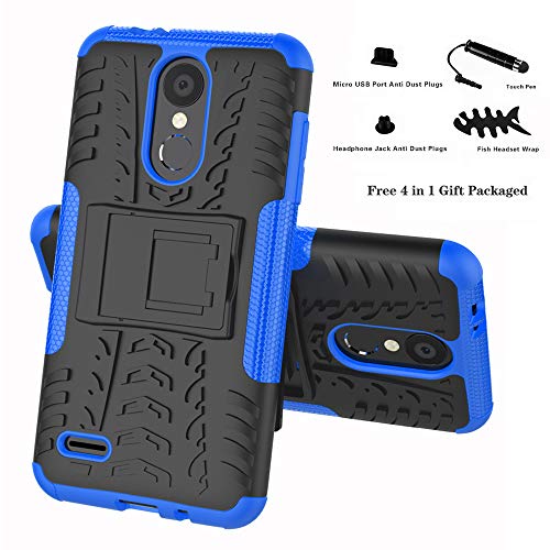 Labanema LG K8 / LG K9 2018 Funda, [Heavy Duty] [Doble Capa] [Protección Pesada] Híbrida Resistente Funda Protectora y Robusta para LG K8 2018 / LG K9 2018 (con 4 en 1 Regalo empaquetado) - Azul