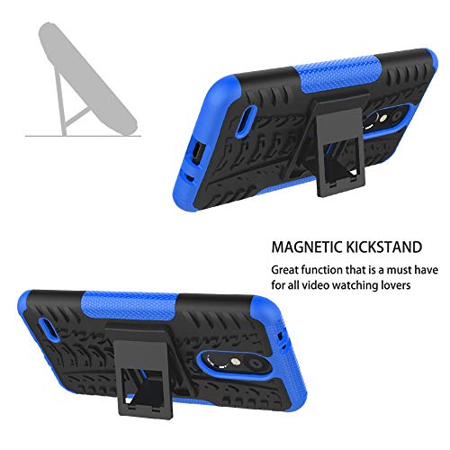 Labanema LG K8 / LG K9 2018 Funda, [Heavy Duty] [Doble Capa] [Protección Pesada] Híbrida Resistente Funda Protectora y Robusta para LG K8 2018 / LG K9 2018 (con 4 en 1 Regalo empaquetado) - Azul