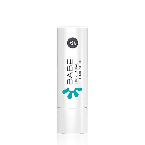 Laboratorios Babé - Stick Labial 4 gr, Con Protección Solar, Crema Labial, Acción Hidratante, Bálsamo de Labios, Sin Aceites Minerales, Transparente, Uso Diario, Exposición al Sol