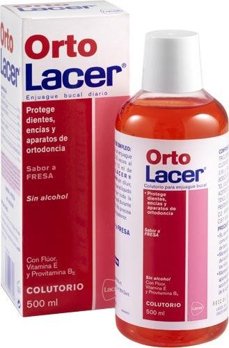 Lacer Ortolacer Strawberry Mouthwash 500 Ml. by Lacer