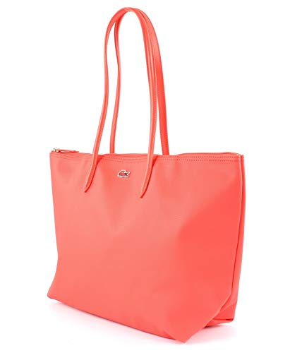 LACOSTE Bolso de Señora con Cremallera - Shopping Bag, 47x29x13cm (AnxAlxP) (Coral)