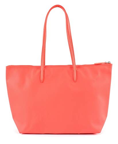 LACOSTE Bolso de Señora con Cremallera - Shopping Bag, 47x29x13cm (AnxAlxP) (Coral)