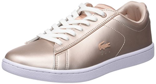 Lacoste Carnaby EVO 118 7 SPW, Zapatillas para Mujer, Rosa (Nat/Wht 7f8), 37 EU