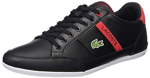 Lacoste Chaymon 0120 2 CMA, Zapatillas para Hombre, Noir Blk Red, 44 EU