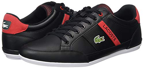 Lacoste Chaymon 0120 2 CMA, Zapatillas para Hombre, Noir Blk Red, 44 EU