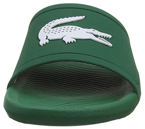 Lacoste Croco Slide 119 1 737cma00181r7, Sandalias de Punta Descubierta para Hombre, Verde (Grn/Wht 1r7), 42 EU