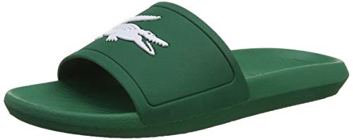 Lacoste Croco Slide 119 1 737cma00181r7, Sandalias de Punta Descubierta para Hombre, Verde (Grn/Wht 1r7), 42 EU