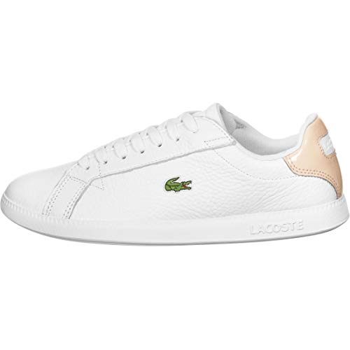 Lacoste Graduate 120 1 SFA, Zapatillas para Mujer, Blanco (Wht/Nat), 39 EU