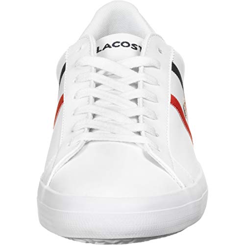 Lacoste Lerond TRI1 CMA, Zapatillas para Hombre, Blanco (Wht/Nvy/Red), 45 EU