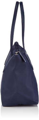 Lacoste Medium Small Shopping Bag, Bolso de hombro para Mujer, Navy Blue/Dark Blue/Pegasus 141, 24x25x14 cm (B x H x T)