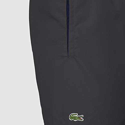 Lacoste MH6270 Pantalones Cortos, Negro (Noir/Marine), Large para Hombre