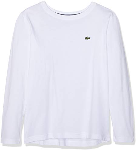Lacoste TJ2093 Camiseta, Blanco (Blanc), 12 años (Talla del fabricante: 12A) para Niños