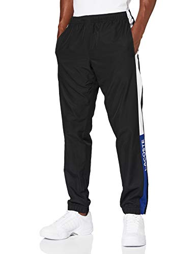 Lacoste XH3661 Pantalón Deportivo, Noir/Cosmique-Blanc-cosmi, M para Hombre