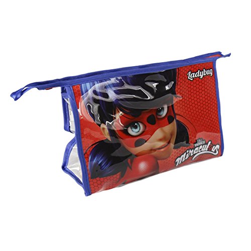Lady Bug Miraculous - Set Neceser higiene Comedor Escuela (Artesanía Cerdá 2500000703)
