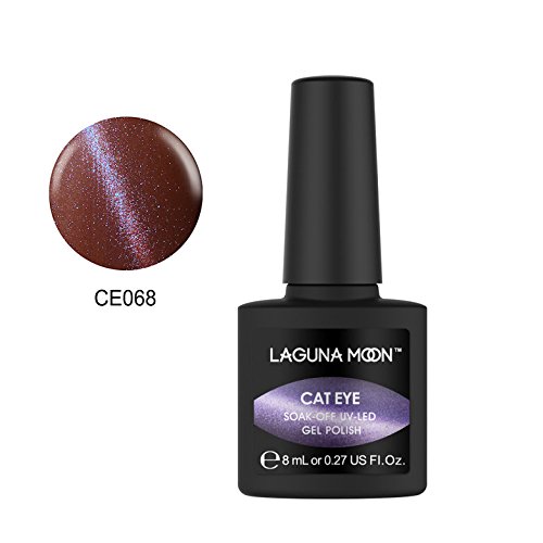 Lagunamoon Esmaltes Semipermanentes, Uñas de gel UV LED, Pintauñas Semipermanentes Ojo de gato para Manicura y Pedicura - málaga
