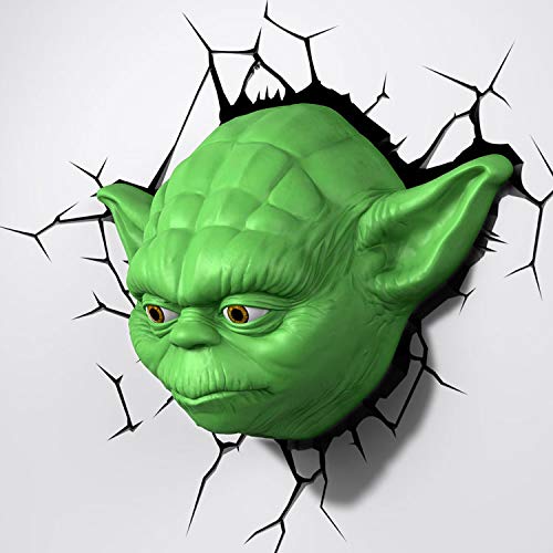Lámpara quitamiedos 3D DECO LIGTH YODA HEAD