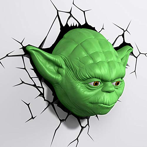 Lámpara quitamiedos 3D DECO LIGTH YODA HEAD
