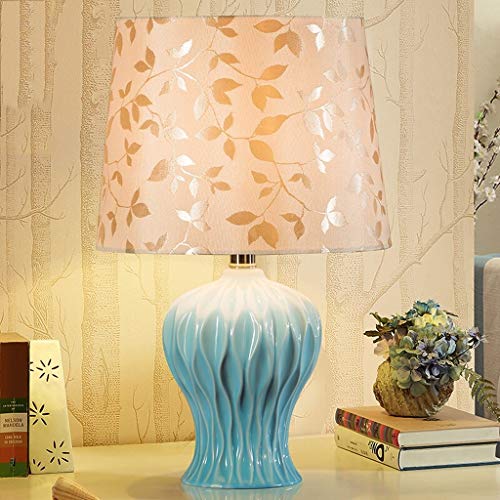 Lámparas de Mesa y mesilla de Noche Lámpara de mesita de Noche de cerámica Americana, lámpara de Mesa Decorativa Creativa rústica Moderna Lámparas de Escritorio