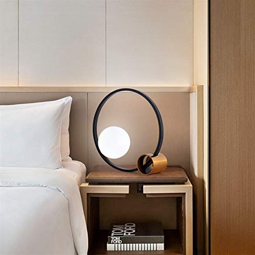 Lámparas de mesa y mesilla de noche Nordic Post-modern Minimalist Personalidad Dormitorio creativo Estudio de cabecera Computadora Escritorio Trabajo Decoración Vidrio Lámpara de mesa Lámparas de escr