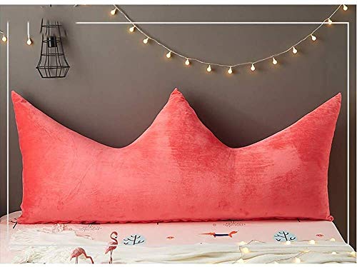 Lanrui Almohadilla de la cuña de ángulo de cuña Almohada for Dormir Velvet Cojín Grande Relleno de Lectura ALM Soporte (Color : Red, Size : 120x80x25cm(47x31x10inch))
