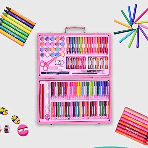 Lápices de arte for colorear El conjunto de colores Conjunto del bosquejo Haciendo linda regalos for niños y adultos de los niños Conjunto Doodle y Tableros del garabato (color: rosa, Tamaño: Tamaño l