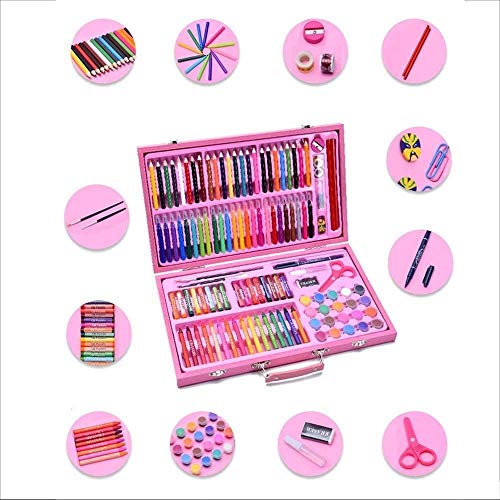 Lápices de arte for colorear El conjunto de colores Conjunto del bosquejo Haciendo linda regalos for niños y adultos de los niños Conjunto Doodle y Tableros del garabato (color: rosa, Tamaño: Tamaño l
