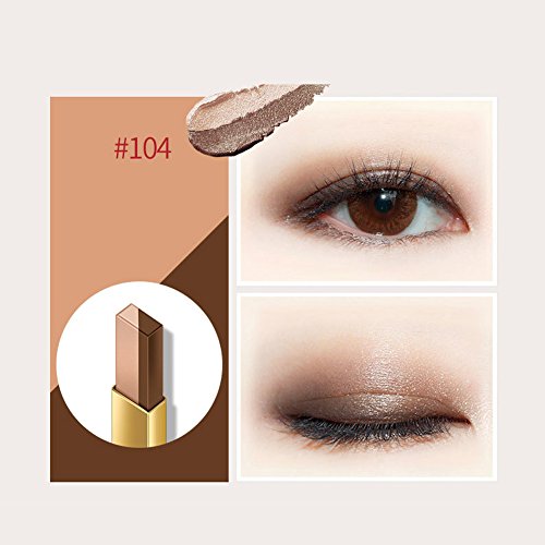 Lápiz de sombras de ojos, Gradiente Doppio Colori Brillo de ojos Eyeliner Eye Cream Pen Trucco Cosmetic Drive (#104)