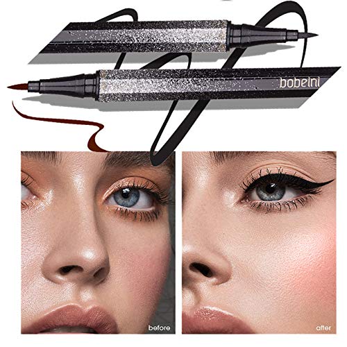 Lápiz Delineador De Ojos Precisión Impermeable Micro Eye Liner Lápiz Líquido Secado Rápido Lápiz De Maquillaje Cosmético De Larga Duración Negro(01black)