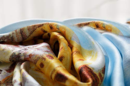 laprée - Bufanda de Seda Cuadrada Reproducción de la Pintura Pont Neuf por Pierre-Auguste Renoir